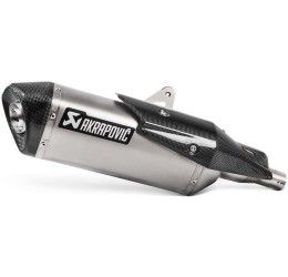 Terminale di scarico Akrapovic omologato in titanio con fondello in carbonio per Honda Forza 750 21-24
