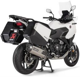 Terminale di scarico Akrapovic omologato in titanio con fondello in carbonio per Honda NT 1100 22-25