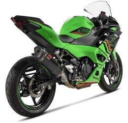 Terminale di scarico Akrapovic non omologato in carbonio per Kawasaki Ninja 500 24-25