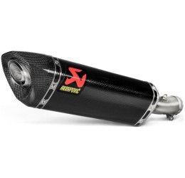 Terminale di scarico Akrapovic non omologato in carbonio per Kawasaki Z 500 24-25