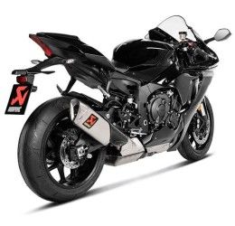 Terminale di scarico Akrapovic omologato in Titanio per Yamaha R1 15-25