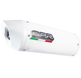 Terminale di scarico GPR albus ceramic omologato per Moto Guzzi Stelvio 1200 11-16
