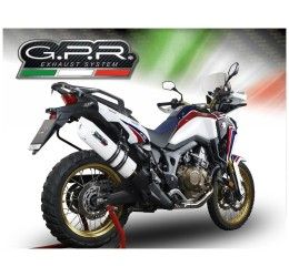 Terminale di scarico GPR albus evo4 omologato per Honda Africa Twin CRF 1000 L 18-20