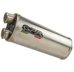 Terminale di scarico GPR dual inox omologato con catalizzatore per Honda CRF 300 Rally 21-25