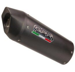 Terminale di scarico GPR furore evo4 nero omologato con catalizzatore per Ducati Monster 797 17-20