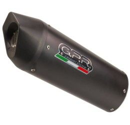 Terminale di scarico GPR furore evo4 nero omologato con catalizzatore per Husqvarna 701 Supermotard 21-24
