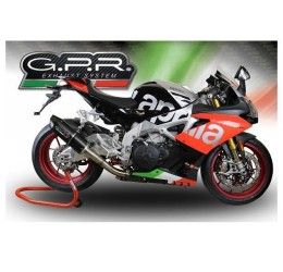 Terminale di scarico GPR furore nero non omologato per Aprilia Tuono V4 1100 15-16