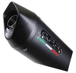 Terminale di scarico GPR furore nero omologato per Triumph Street Triple 675 13-16