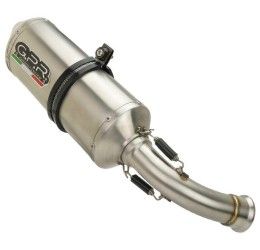 Terminale di scarico GPR satinox omologato per Suzuki V-Strom 1000 17-19