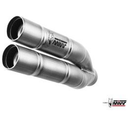 Terminale di scarico Mivv DOUBLE GUN omologato inox per Ducati Multistrada 1200 Enduro 16-18