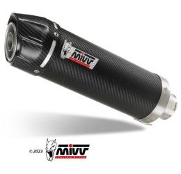 Terminale di scarico Mivv GP omologato carbonio con fondello in carbonio per Honda Hornet 600 07-13