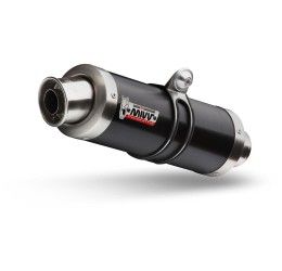 Terminale di scarico Mivv GP omologato inox nero per Suzuki Bandit 650 05-06