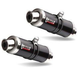 Terminali di scarico Mivv GP omologati inox nero per Triumph Speed Triple 1050 S 16-17 (COPPIA)