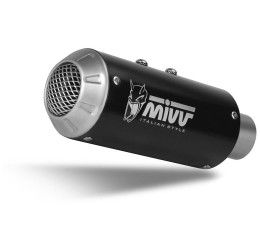 Terminale di scarico Mivv MK3 non omologato inox nero per Honda CB 500 F 19-24
