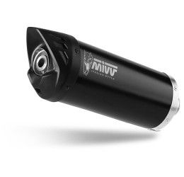 Terminale di scarico Mivv MOVER omologato inox nero per Piaggio Vespa GTS 300 08-20