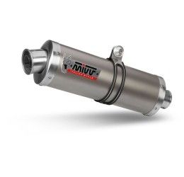 Terminale di scarico Mivv OVAL omologato titanio per Suzuki Bandit 600 S 95-04