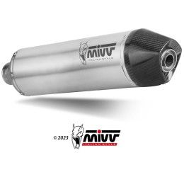 Terminale di scarico Mivv STR-1 omologato inox per KTM 690 SMC R 21-24