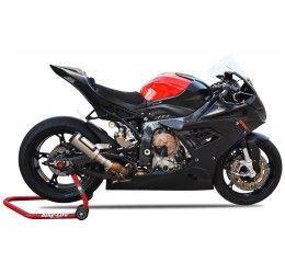 Terminale di scarico MT RACE GP-2 omologato in ACCIAIO NERO con fondello in CARBONIO per BMW S 1000 RR 20-25