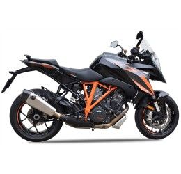 Terminale di scarico MT RACE SHARK omologato in TITANIO NERO con fondello in CARBONIO per KTM 1290 Super Duke GT 16-20