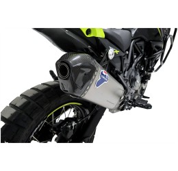 Terminale di scarico Termignoni omologato Euro 5 in titanio con fondello in carbonio per Benelli TRK 702 X 23-25