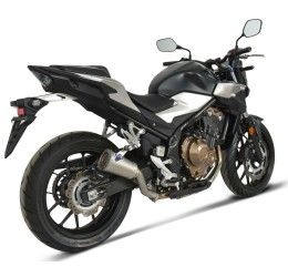 Terminale di scarico Termignoni non omologato in acciaio inox per Honda CB 500 F 19-22