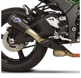 Terminale di scarico Termignoni non omologato in titanio nero con fondello in alluminio CNC per Honda CB 500 F 19-22
