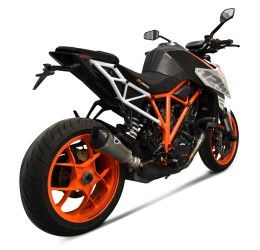 Terminale di scarico Termignoni non omologato in titanio con fondello in carbonio per KTM 1290 Super Duke R 17-19