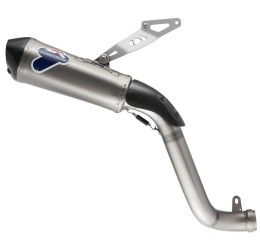 Terminale di scarico Termignoni non omologato passaggio alto in titanio con fondello in carbonio per MV Agusta F3 675 12-20