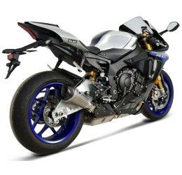 Terminale di scarico Termignoni non omologato in titanio con fondello in carbonio per Yamaha R1 M 15-24
