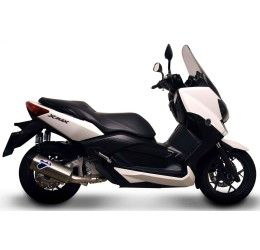 Terminale di scarico Termignoni omologato in acciaio inox con fondello in carbonio per Yamaha X-Max 250 09-20