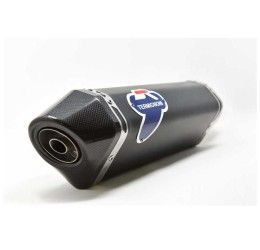 Terminale di scarico Termignoni omologato in titanio nero con fondello in carbonio per Yamaha X-Max 300 17-20 Y11609040INC
