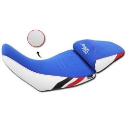 Sella Isotta anteriore COMFORT per HONDA AFRICA TWIN CRF 2020>2024 Blu e bianca con dettagli rossi e neri