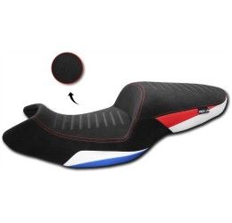 Sella Isotta Comfort per BMW F 900 XR 2020> e F 900 R 2021> Blu e bianco e dettagli rossi