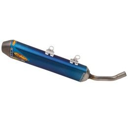 Silenziatore FMF Powercore 2.1 Extreme in Titanio anodizzato blu fondello Titanio per Husqvarna TE 250 i 20-22