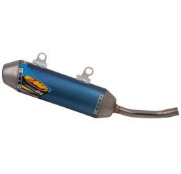 Silenziatore FMF PowerCore 2.1 in titanio anodizzato blu per Husqvarna TC 125 19-22