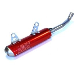 Silenziatore HGS in alluminio per GasGas MC 125 21-23 rosso