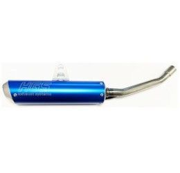 Silenziatore HGS in alluminio per Husqvarna TC 125 14-15 blu