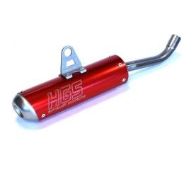 Silenziatore HGS in alluminio per Husqvarna TC 85 17-24 rosso