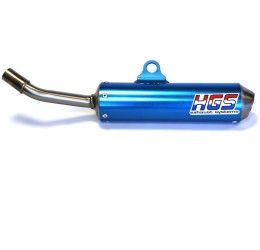 Silenziatore HGS in alluminio per Yamaha YZ 85 02-23 blu