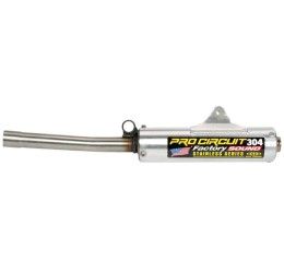 Silenziatore Pro Circuit 304 Round in Alluminio fondello Acciaio Inox per Honda CR 250 1987