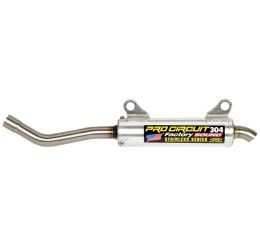 Silenziatore Pro Circuit 304 Round in Alluminio fondello Acciaio Inox per Honda CR 250 1988