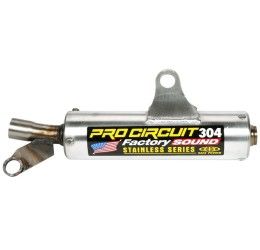 Silenziatore Pro Circuit 304 Round in Alluminio fondello Acciaio Inox per Suzuki RM 125 89-92
