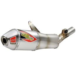 Terminale Pro Circuit T-6 Tri-Oval in Alluminio fondello Acciaio Inox per Honda CRF 450 R 21-24