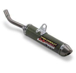 Silenziatore Pro Circuit Ti-2 in Carbonio/Kevlar fondello Titanio per Yamaha YZ 85 Ruote Alte 19-21