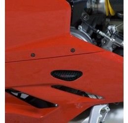 Slider carter motore lato sinistro in CARBONIO Faster96 by RG per Ducati 1199 Panigale 12-14