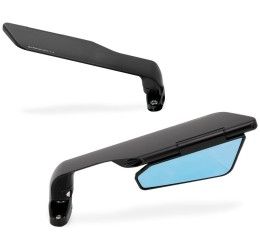 Coppia specchietti retrovisori SKIN AIR RACING in alluminio CNC Barracuda per moto carenate