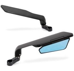 Coppia specchietti retrovisori SKIN AIR NAKED in alluminio CNC Barracuda per moto naked