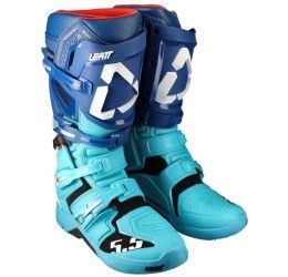 Stivali cross enduro Leatt 5.5 colore blu-celeste