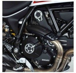 Tappi telaio in ABS Puig per Ducati Scrambler 800 Cafe Racer 17-24 colore nero
