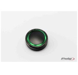 Tappo serbatoio olio freni anteriore Puig per Triumph Speed Triple 1050 05-10 colore verde